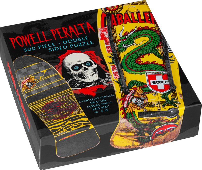 Powell Peralta Yellow Caballero Chinese Dragon Skateboard Puzzle