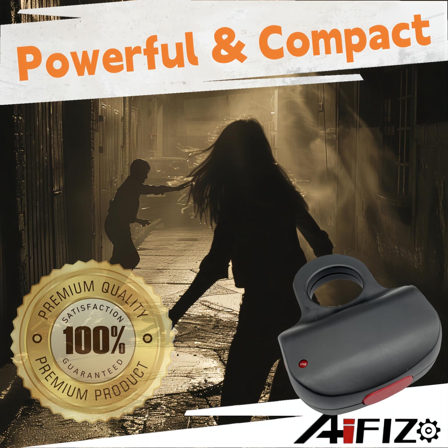 AIFIZO Stun Gun with Safety Switch Easy Cary USB Rechargeable