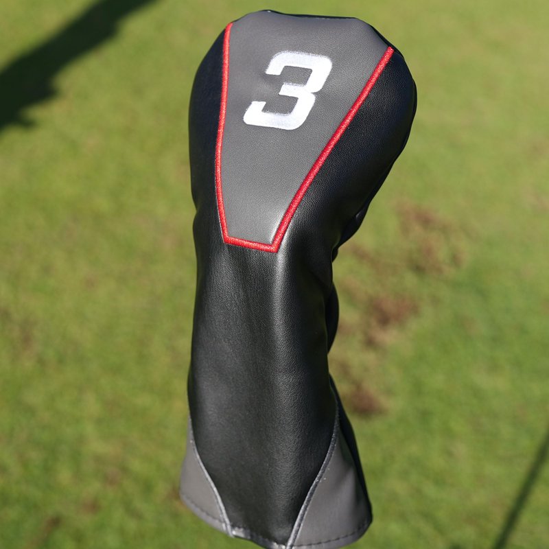 Single 3 Wood Headcover, Easy Slip-On Easy-Off Golf Club Headcover, Fleece Lined Interior, Water Resistant and Durable Shell, Individual Retail Sport Pack, (3 Wood)