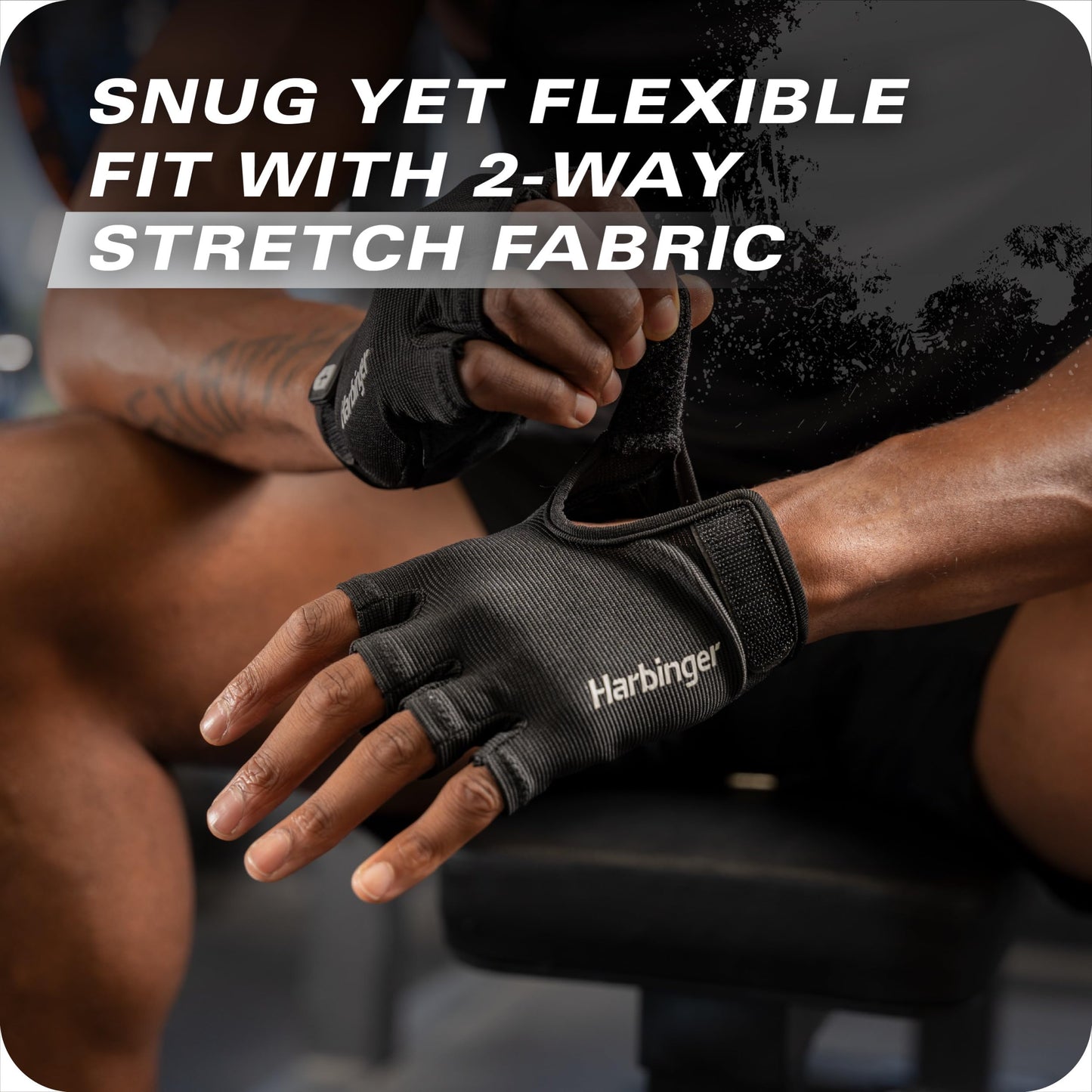 Power Gloves 3.0 - Durable Half Finger Weightlifting Gloves with Adjustable Wrist Closure, Breathable Leather Palm, Men's, Black, XX-Large