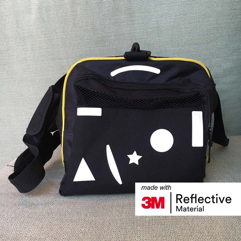 Salzmann 3M Reflective Stickers - Soft Stickers for Backpacks, Bikes, Helmets, prams, etc. - Made with 3M Reflective Material