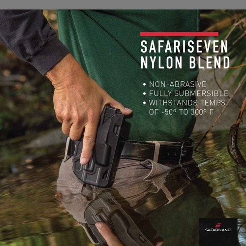 Safariland 7378 7TS ALS Concealment Holster, Flex-Paddle & Belt Loop Combo, Glock 26, 27, 33, SafariSeven Plain Black, Left Hand