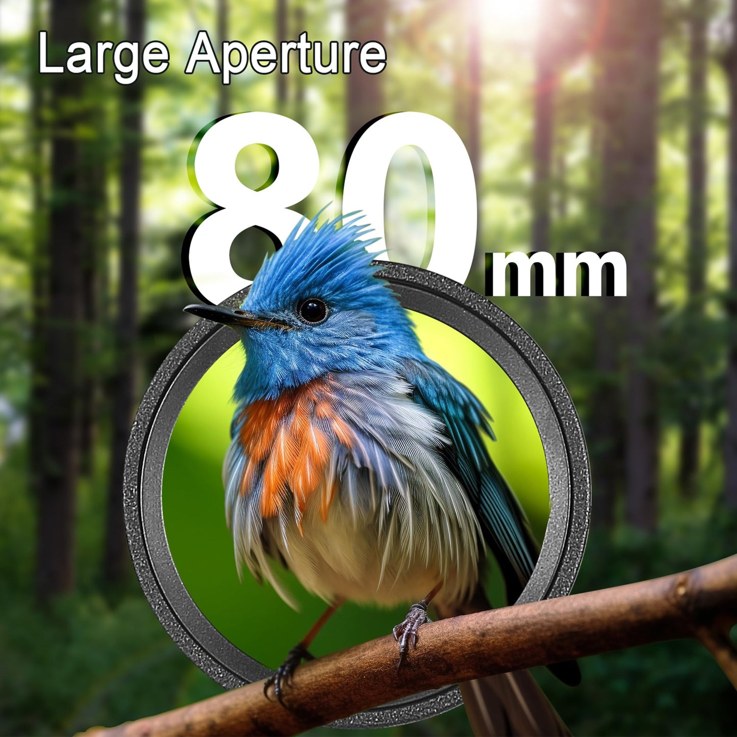 Joydate 20-60x80 Spotting Scopes for Bird Watching, BAK4 Waterproof Spotting Scope for Wildlife Viewing Hiking Camping, HD Spotter Scope with Tripod Smartphone Holder and Carrying Bag