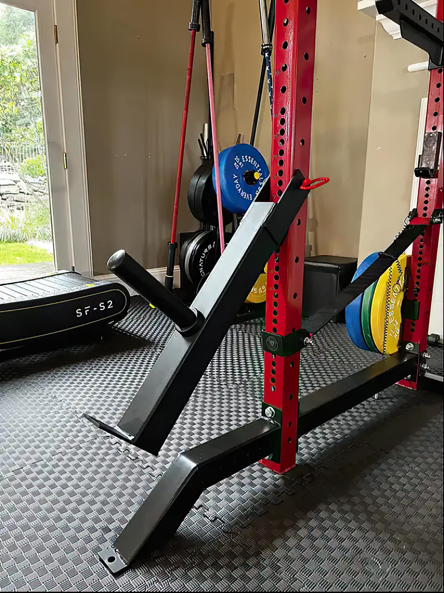 Cheeky Belt Squat Attachment For 3"x3" Power Racks - Lever Arm Rack Mounted Squat System 3x3