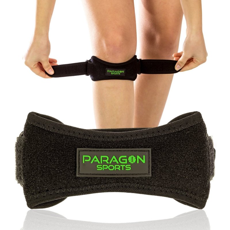 Patella Knee Strap for Running, Fitness, Stairs Climbing/Adjustable Patellar Tendon Support Band for Basketball, Athletics by Paragon Sports/Pain Relief Brace for Jumper's Knee and Chondromalacia