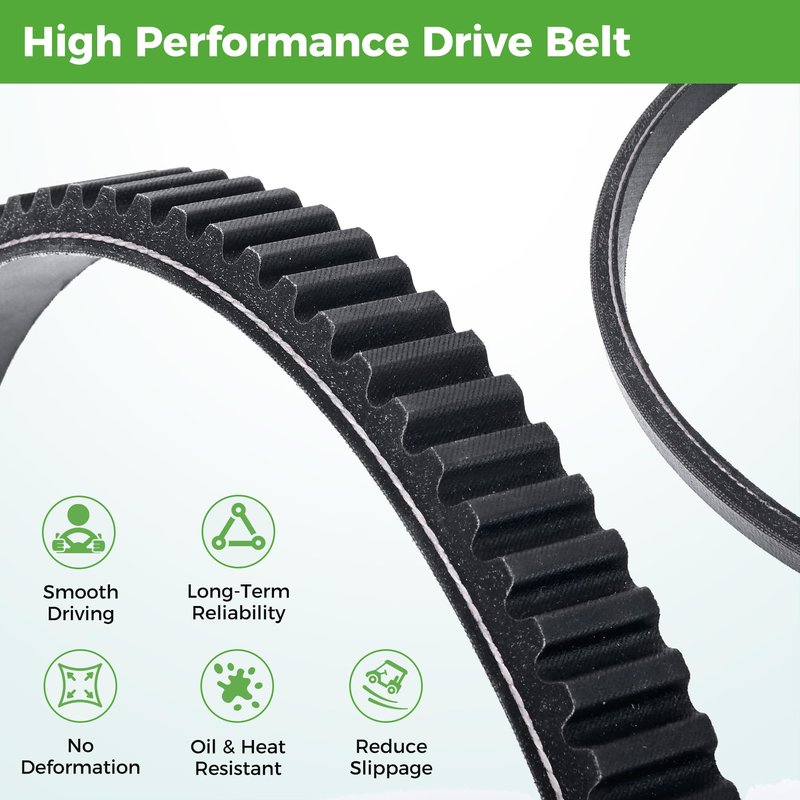 10L0L Golf Cart Clutch Drive Belt & Starter Generator Belt Kit for Yamaha G1 / G3 2 Cycle Gas Models 1978-1989,OEM# J10-46241-00-00, J17-46241-00-00, J10-81173-00