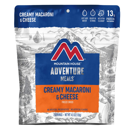 Mountain House Creamy Macaroni & Cheese | Freeze Dried Backpacking & Camping Food | 2 Servings