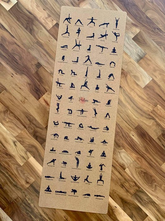 Pearl Soma Yoga Mat w/Over 65 Illustrated Poses