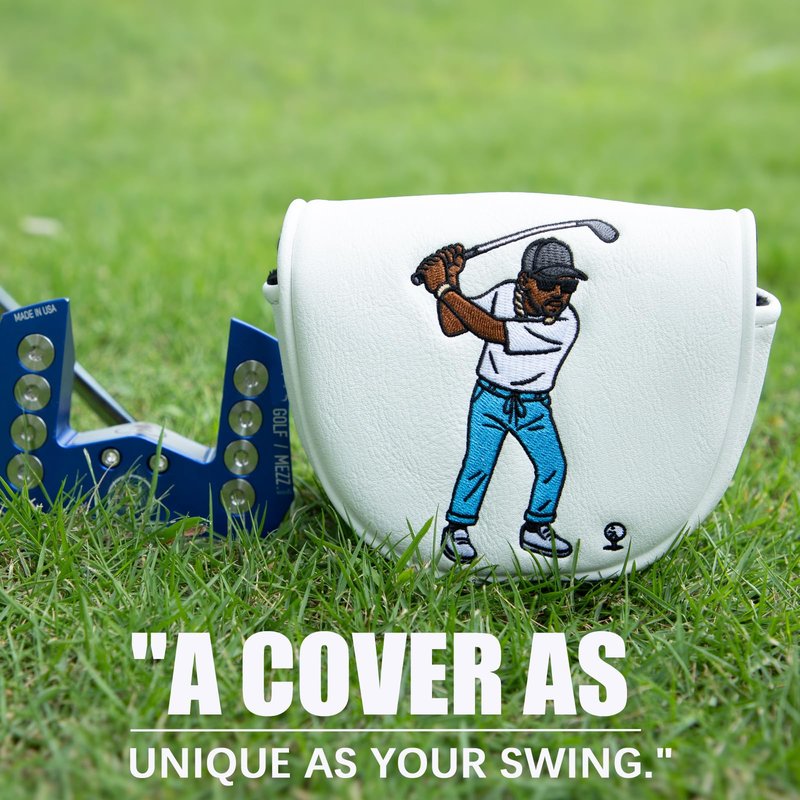 Golf Mallet Putter Cover Headcover Magnetic Closure Premium Leather DO NOT 3PUTT Putter Headcovers Fits for Golf OZ1 MEZZ 1 MEZZ1 MAX Putter (BE Authentic)