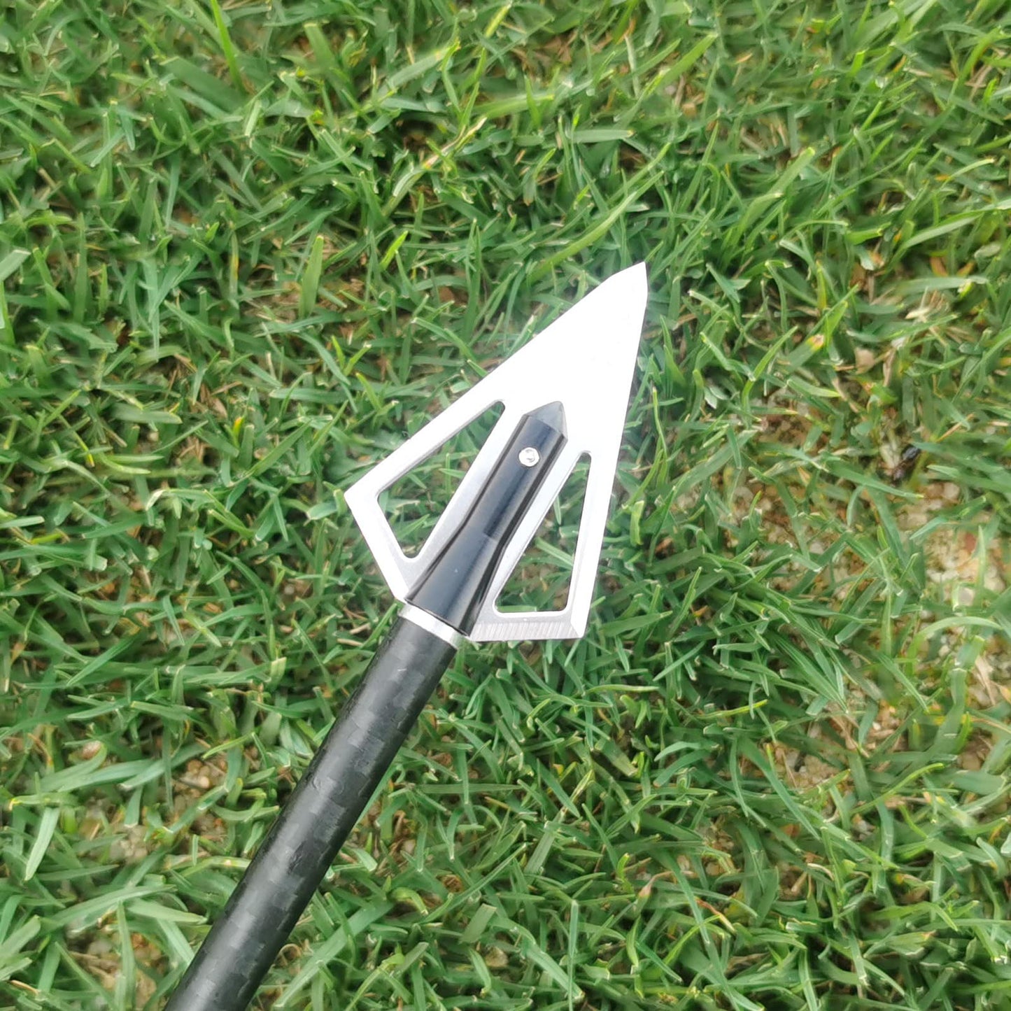 LeeMui Aluminum Hunting Archery Broadheads Blades Grain Screw-in Arrow Heads Tips Portable Case for Arrowheads Broadheads