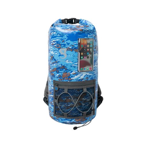 geckobrands Hydroner 20L Waterproof Dry Bag Backpack – Lightweight Roll-Top Bag with Clear Phone Pouch for Outdoor Activities