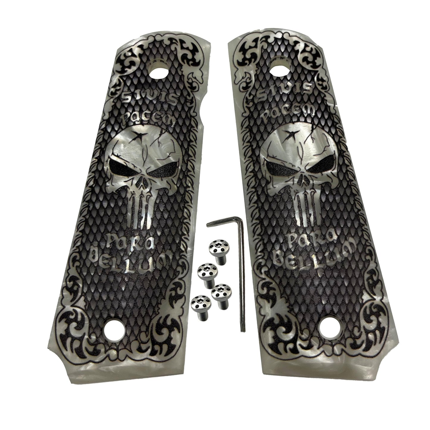 1911 Gun Grips Full Size COLT & Clones Mother of Pearl W/Screws Full Size Grips