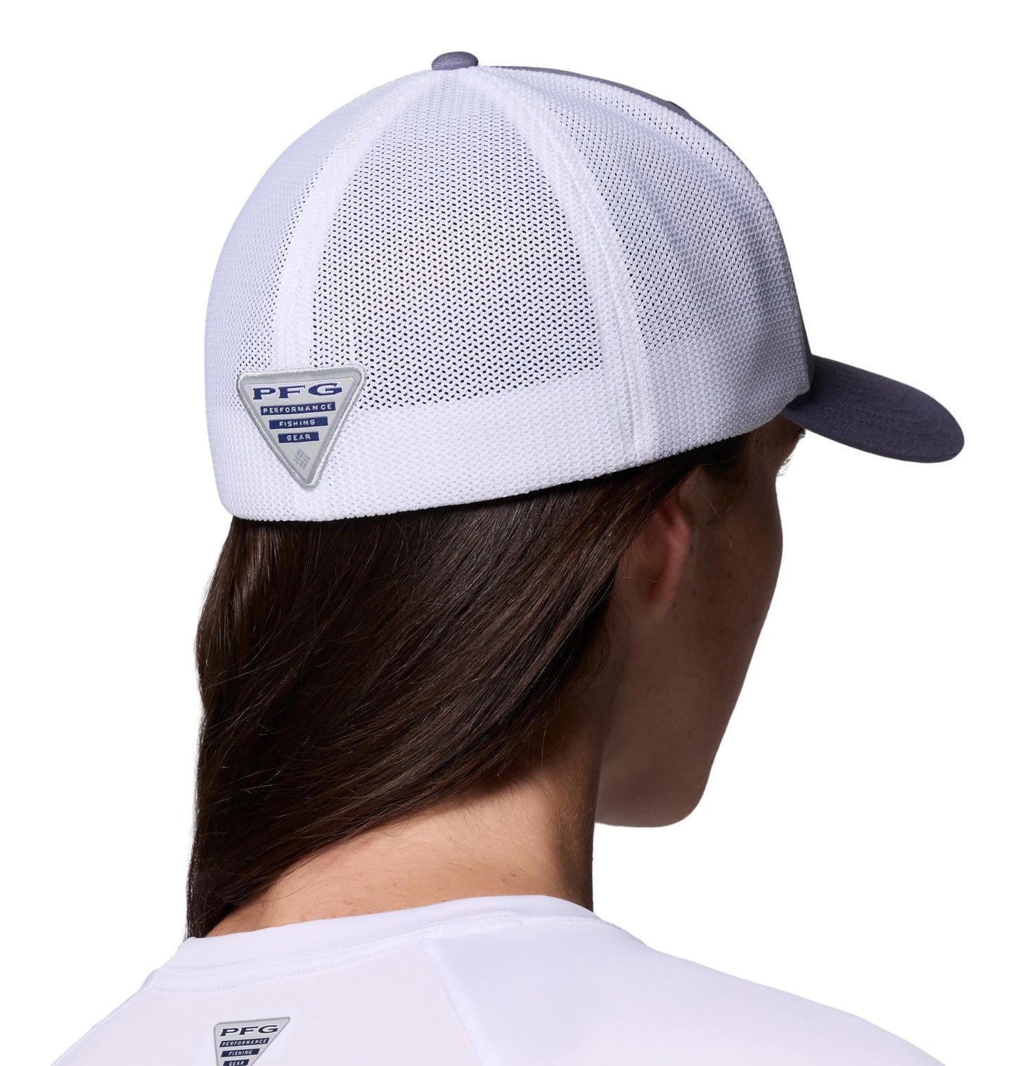 Columbia Unisex PFG Fish Flag Mesh Ball Cap, New Moon/Fish Flag, XX-Large