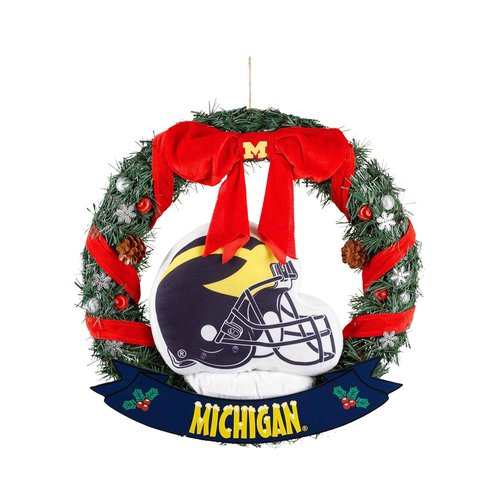 FOCO NCAA Michigan 20" Helmet Door Wreath