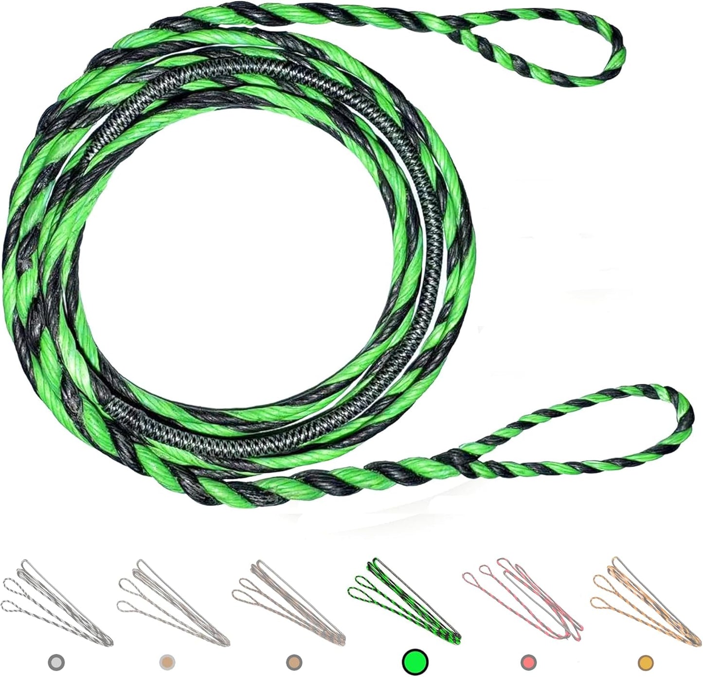 Deerseeker Flemish D97 Bow String - Handmade 16-Strand Fast Flight Bowstring | 54-70in for Traditional Longbow & Recurve Bow