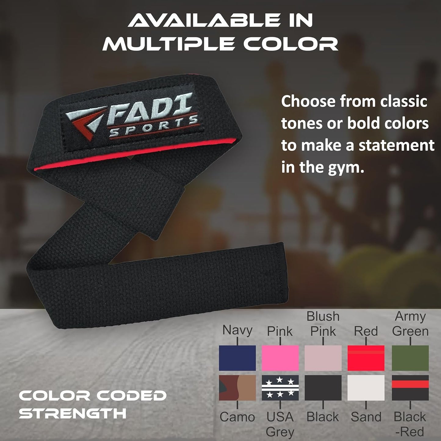 Lifting Wrist Straps - 24 Inch Cotton with 5mm Padded Neoprene for Weightlifting & Deadlifts | Grip Support for Men & Women