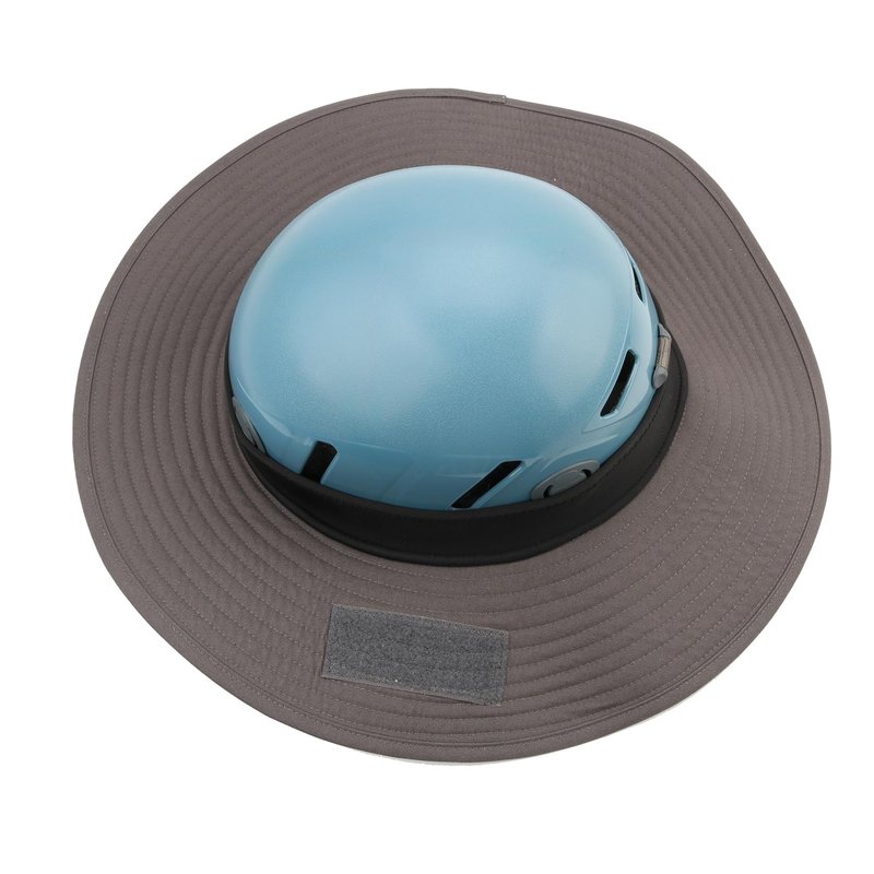 Climbing Helmet Sunshade Hat, Safety Helmets Sun Protection Accessories Suit for The Climbing, Rescue Team, High-Altitude Worker (greyhat)