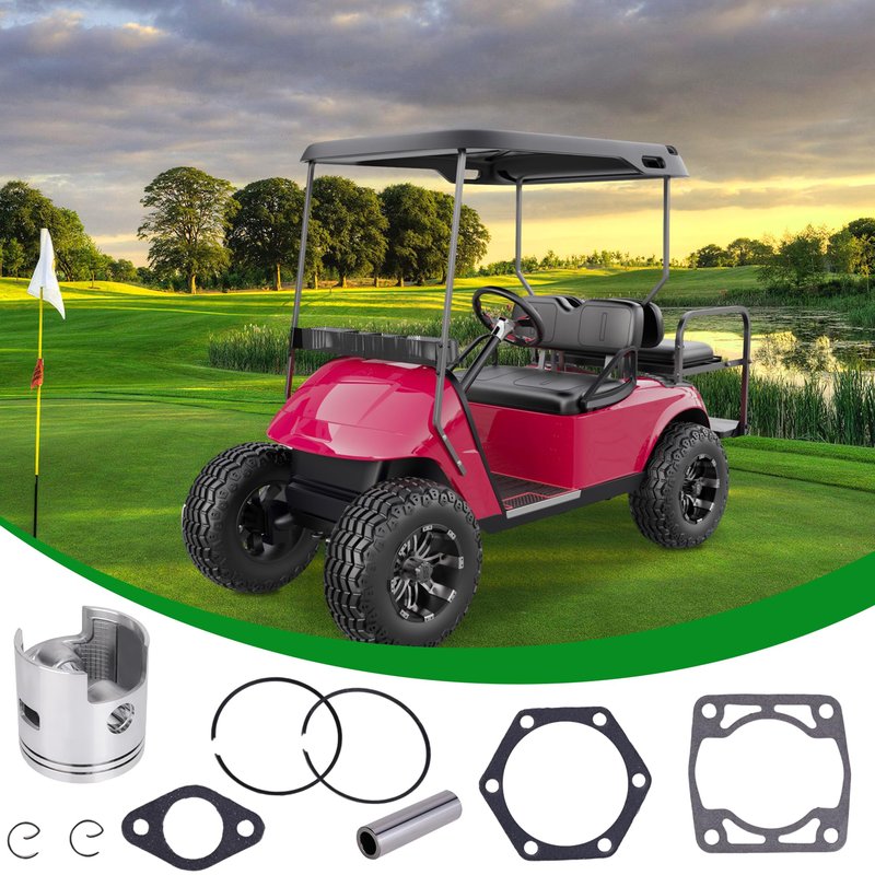 10L0L Golf Cart Piston Rings & Gasket Kit,Piston Rings Kit for EZGO 2 Cycle Gas Golf Cart 1976-1988 72mm Standard Bore 244cc EC25-DS EC25 2PG Engine,Replace OEM#14997-G1 14554-G1