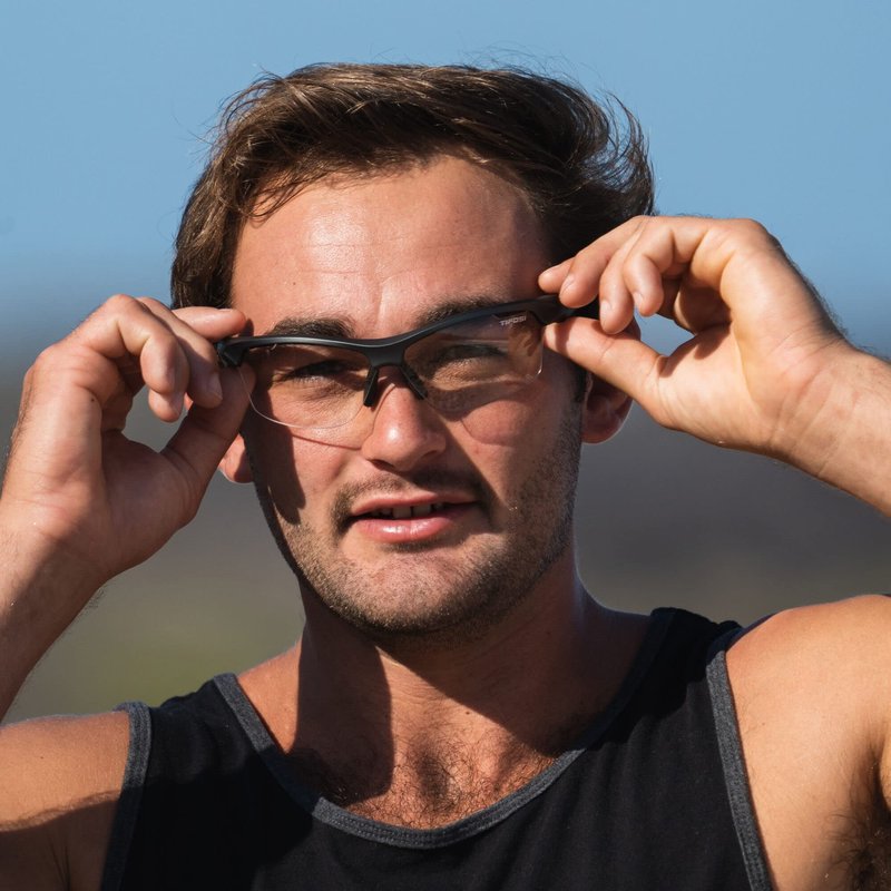 Tifosi Intense Sunglasses Matte Gunmetal/Clear Lenses