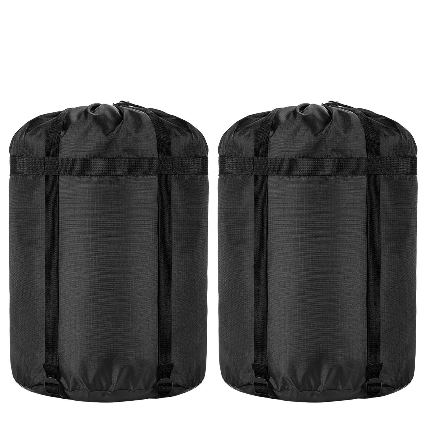 Compression Stuff Sack, 2 Pack Sleeping Bags Storage Stuff Sack Organizer Waterproof for Travel - Great Sleeping Bags Clothes Camping Hiking Backpacking Bag By Borogo