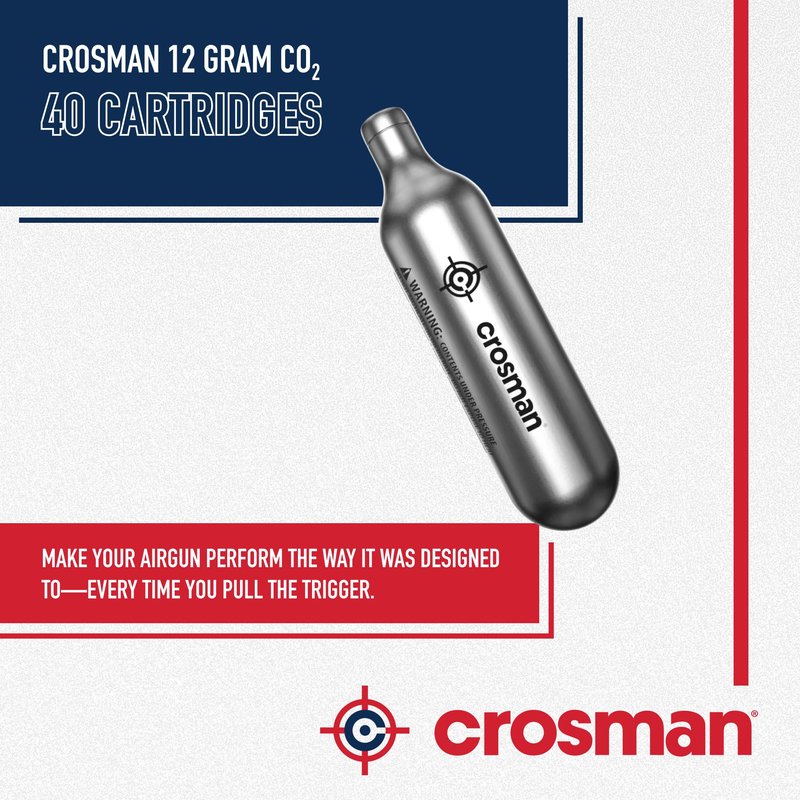 Crosman 12 Gram CO2 (40 Cartridges)