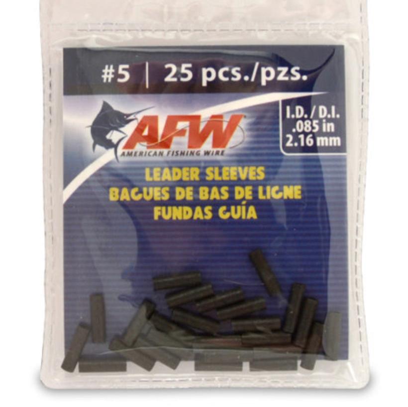 Fishing Leader Sleeves Copper Black Oxidized Crimp Connectors for Line