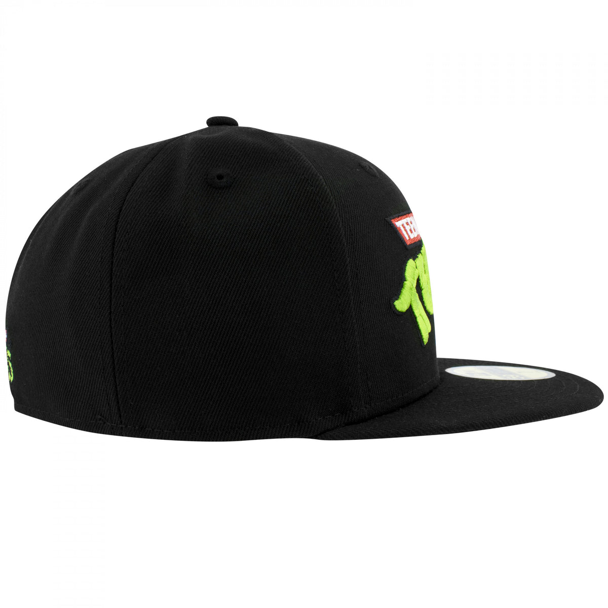 Teenage Mutant Ninja Turtles Logo Black Fitted Hat - New Era 59Fifty Cap