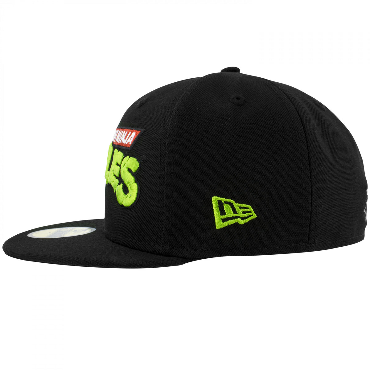 Teenage Mutant Ninja Turtles Logo Black Fitted Hat - New Era 59Fifty Cap