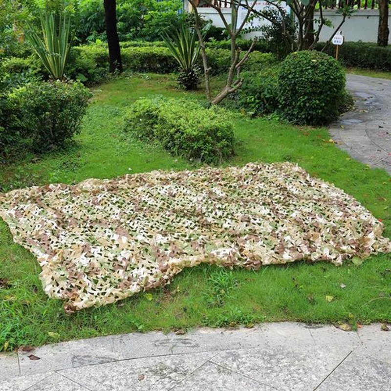 iunio Camo Netting Camouflage Netting, Camo Net Bulk Roll Camouflage Mesh Nets for Hunting Blind Deer Stand Military Party Decorations Sunshade Shooting (19.68ft*19.68ft/6m*6m, Brown Camo)