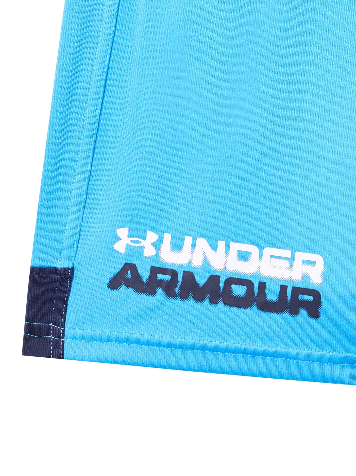 Under Armour Boys' Tech Graphic Shorts, (444) Viral Blue/Midnight Navy/White, Large
