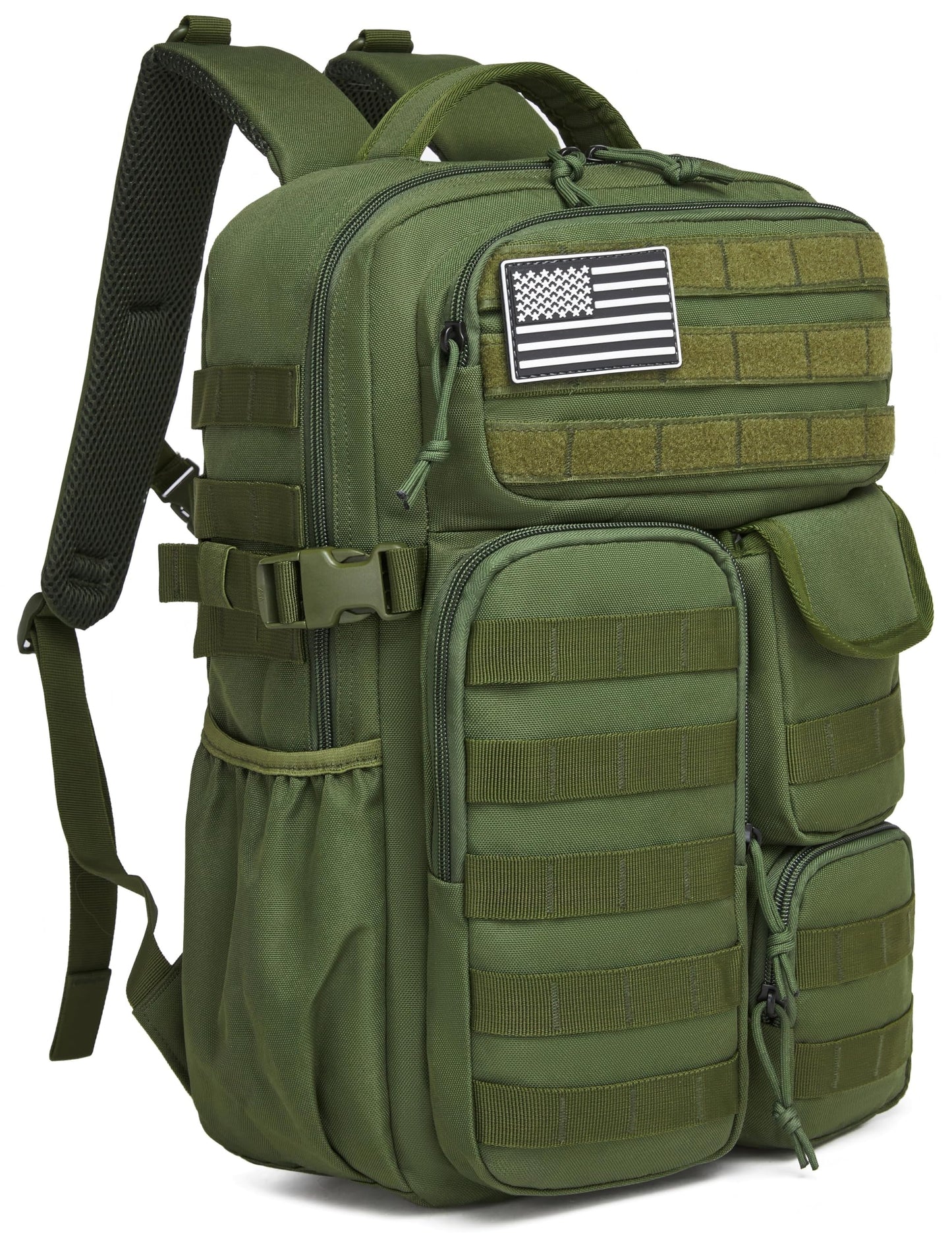 Wotony Tactical Backpack - Military waterproof backpack with multiple pockets and tactical gear for the outdoors (army green, 30L)