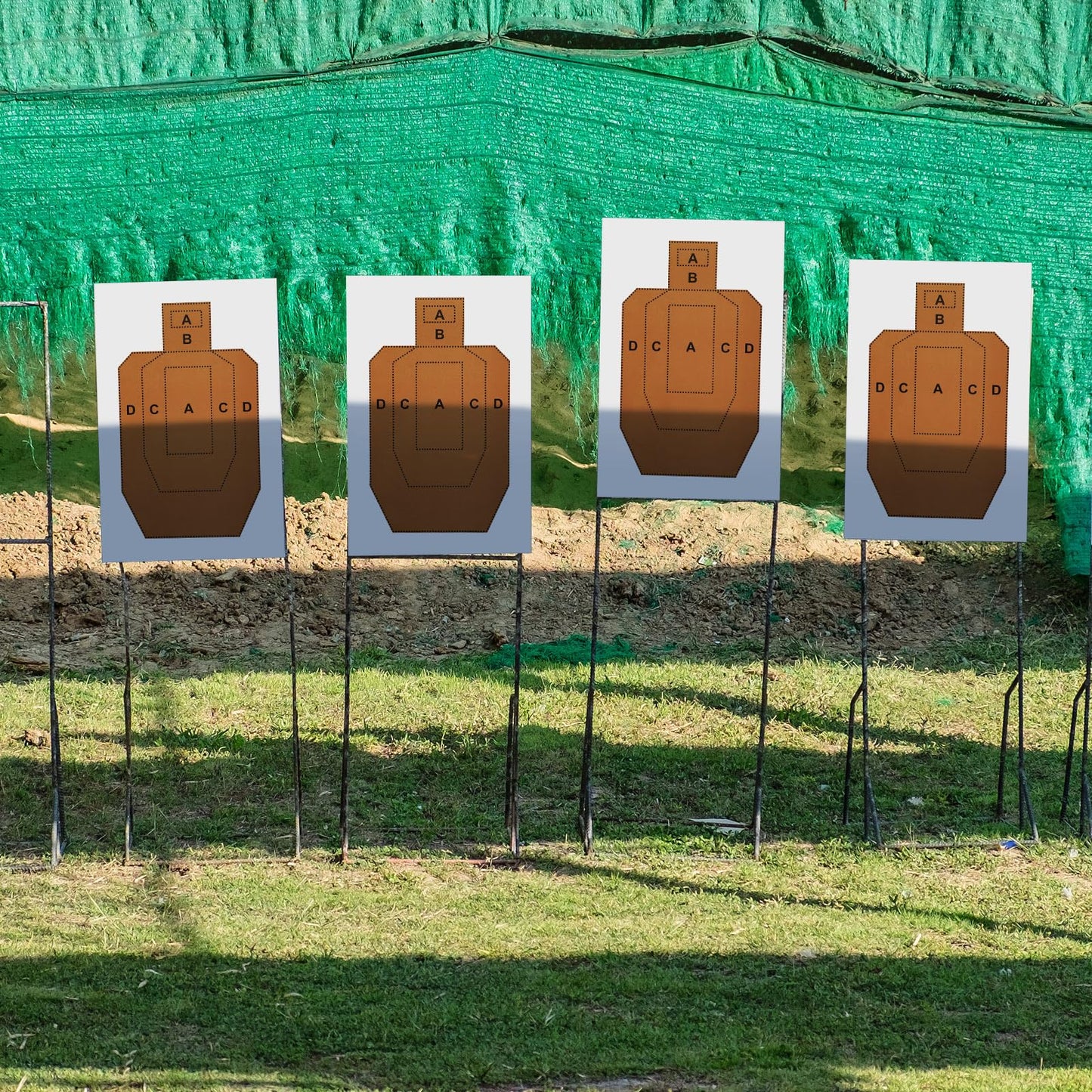 AmazingSpark 50 Pack IPSC/USPSA Practice Paper Shooting Targets 23" x 35" Silhouette Tactical Paper Target for Training Competition Torso for Handgun Pistol Rifle Shooting Range