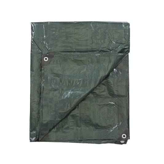 Stansport Medium-Duty Rip-Stop Tarp 6' x 8' - Dark Green (T-68)