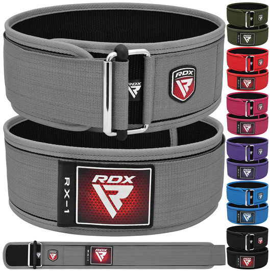 RDX Weight Lifting Belt - AUTO LOCK 4” Premium Adjustable Gym Belt for Olympic Cross Training - Support for Men Women Functional Fitness Workout - WOD Powerlifting Bodybuilding Weightlifting Deadlift