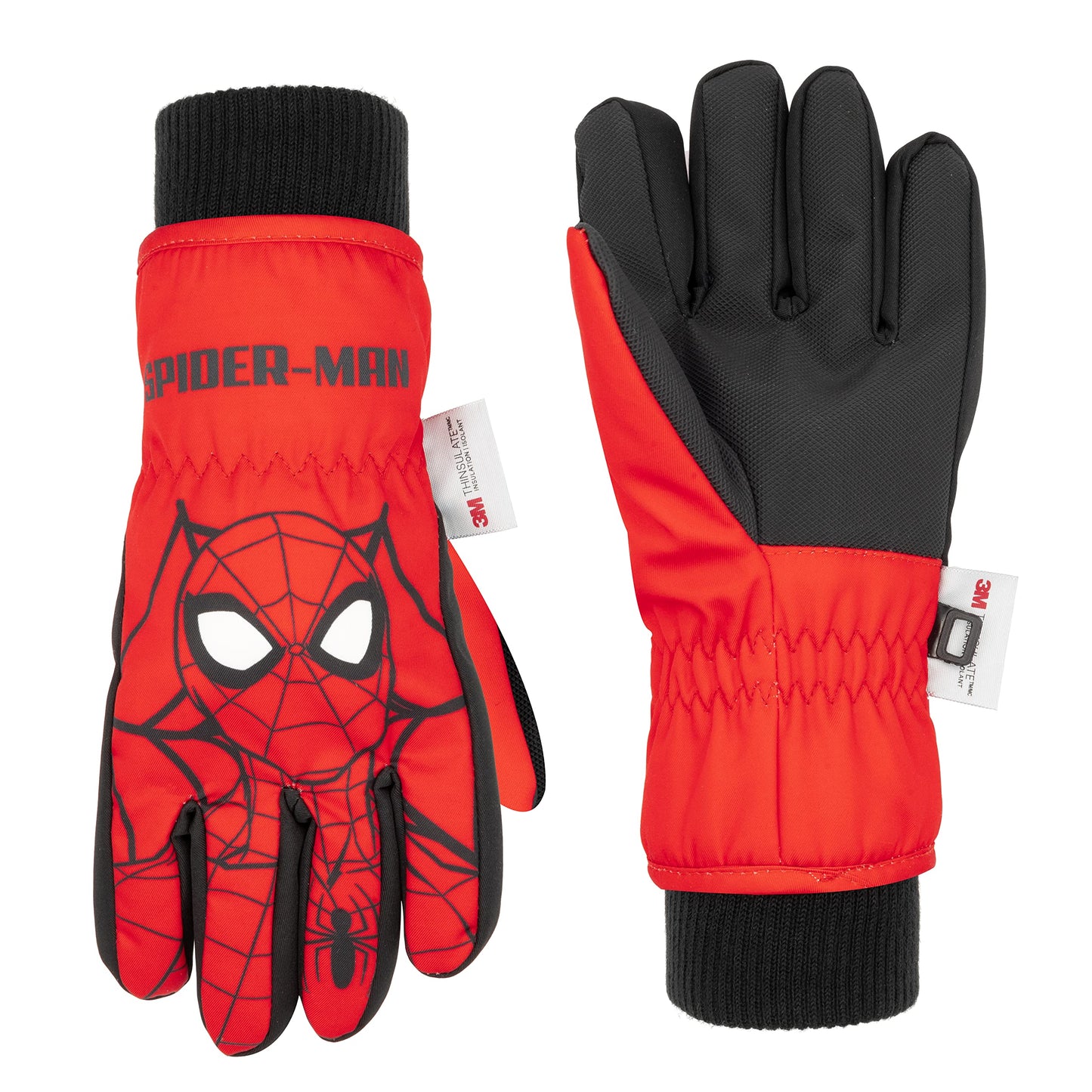 Spiderman Snow Gloves for Kids, Spider Man Toddler Gloves, 3M Thinsulate Waterproof Mittens, Kids Winter gloves