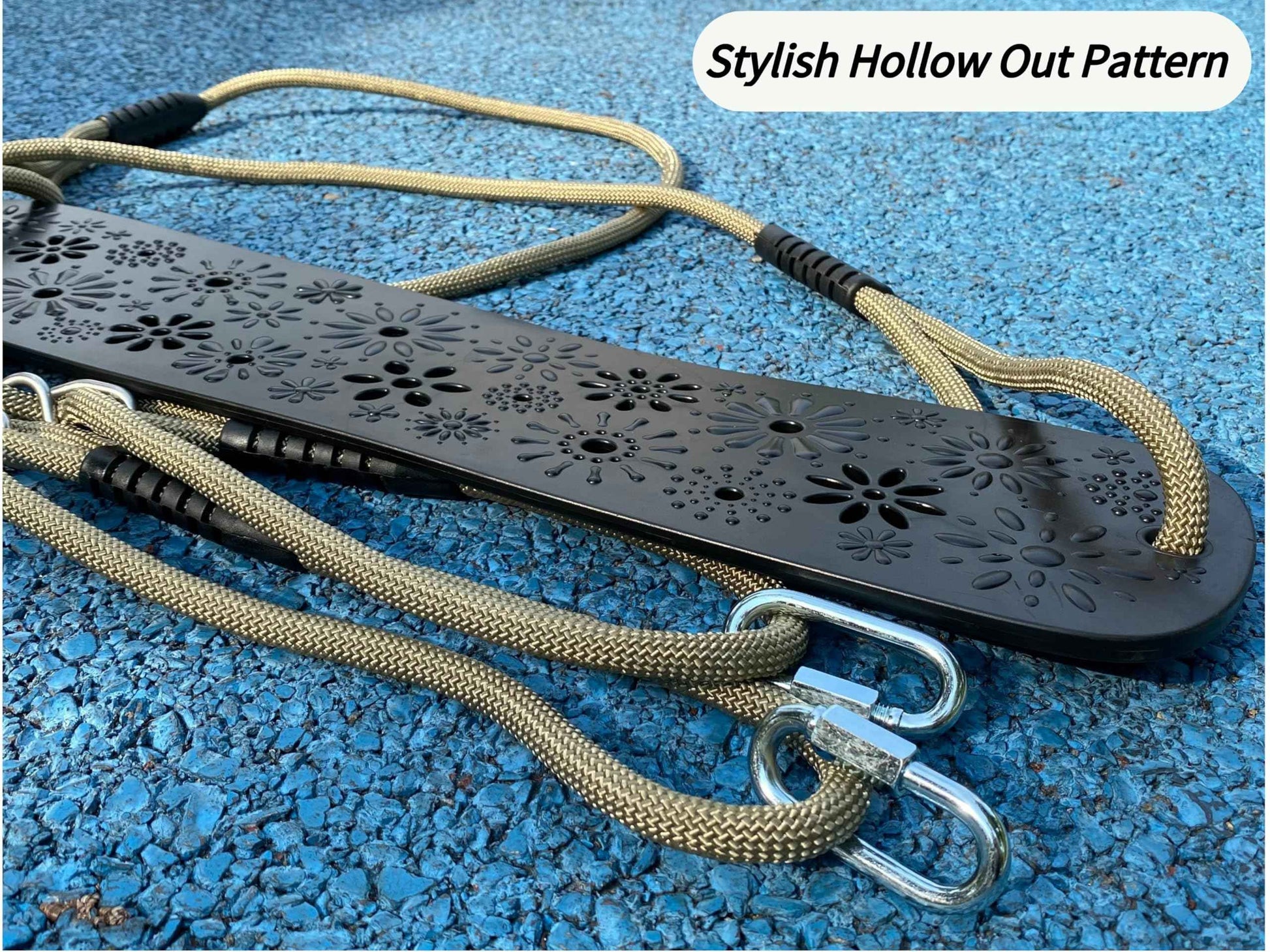 SELEWARE Toddler Swing Set Accessories High Back Full Bucket Swing Seats w/Adjustable Rope and 4 Locking Carabiners, Cute Elephant Shape Design 600LB Capacity (2 Pack)