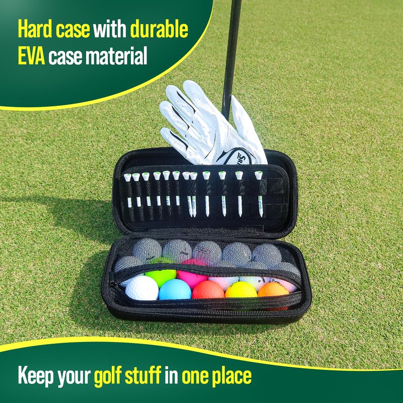 Golf Glove holder case Golf Glove caddy Golf Bag Accessories for Men Golf Accessories Bag Golf essentials for men Golf ball holder Golf Organizer Golf glove case golf ball bag