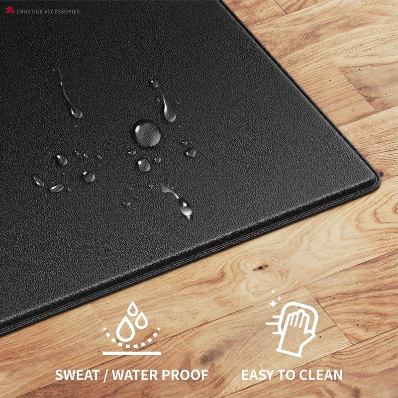 Bike Trainer Mat for Peloton & Treadmill | 6mm Thick Under Mat Protects Hardwood Floors