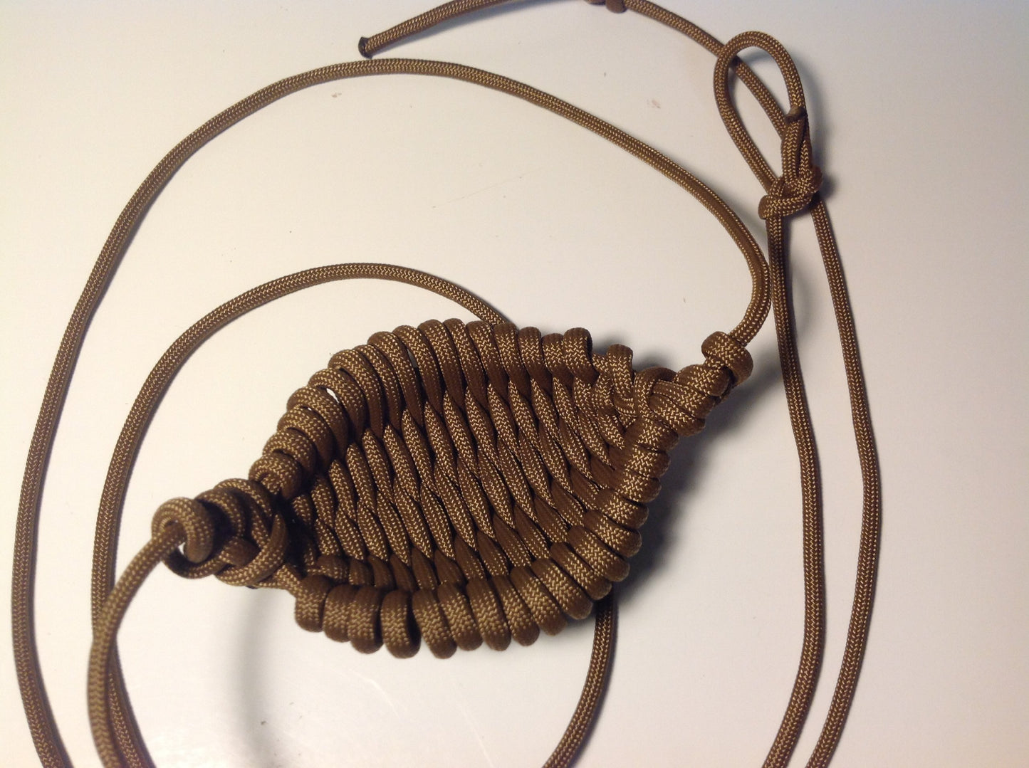 Paracord Shepherd Sling (Old-fashioned Slingshot) Handmade By David the Shepherd (Coyote Brown)