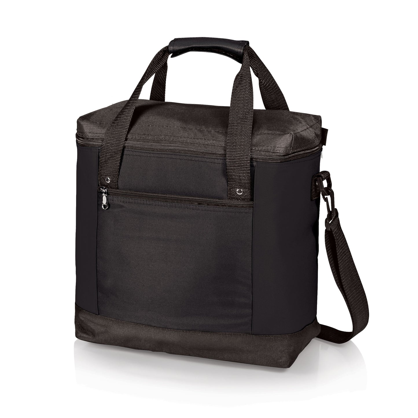 PICNIC TIME Montero Tote Cooler Bag, Versatile Insulated Cooler Bag with 20-Can Capacity, Soft Insulated Tote with Water-Resistant Interior Liner, Zipper Pockets, Converts to Backpack Straps, (Black)