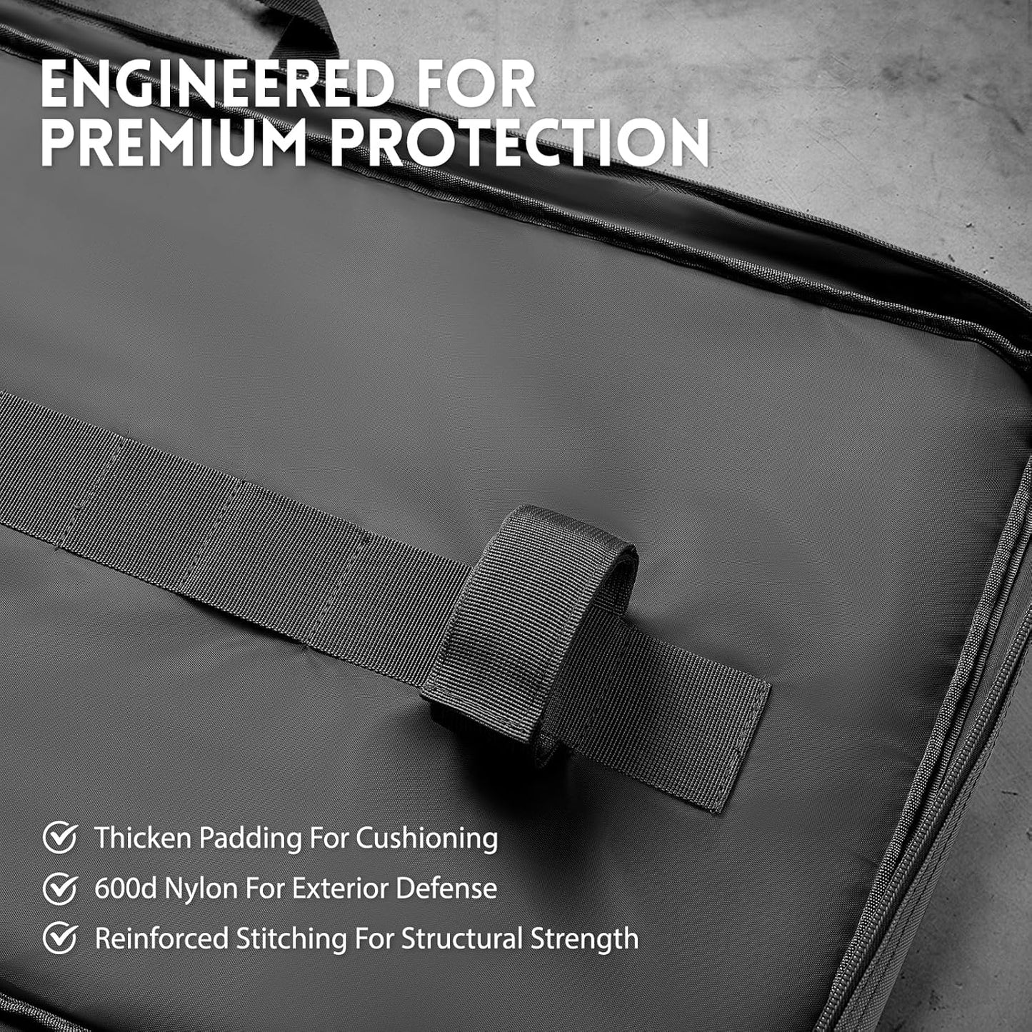 Tactical Padded Soft Rifle Case - MOLLE System, Fits Scoped Rifles | Adjustable Sling & Dual Zipper