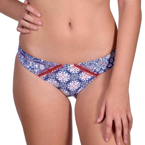 Luli Fama Women's Naughty Full Bikini Bottom, Multi, M