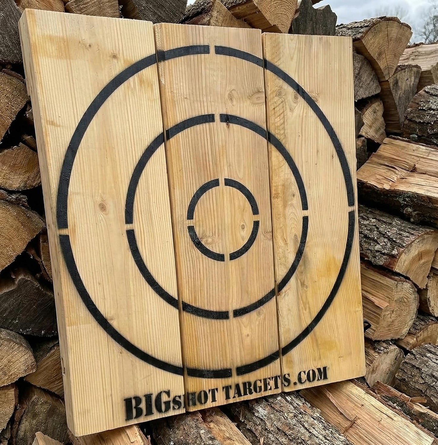 Wooden Axe Throwing Target - Durable Design with Bottle Opener | Perfect for Knives & Light Duty Axes