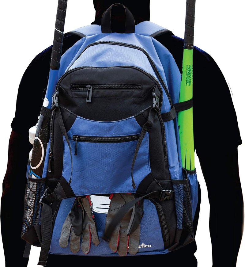 Athletico Advantage Baseball Bag - Durable Baseball Backpack with External Helmet Holder | Fits Youth & Adult Gear, Holds Bat, Glove & Shoes