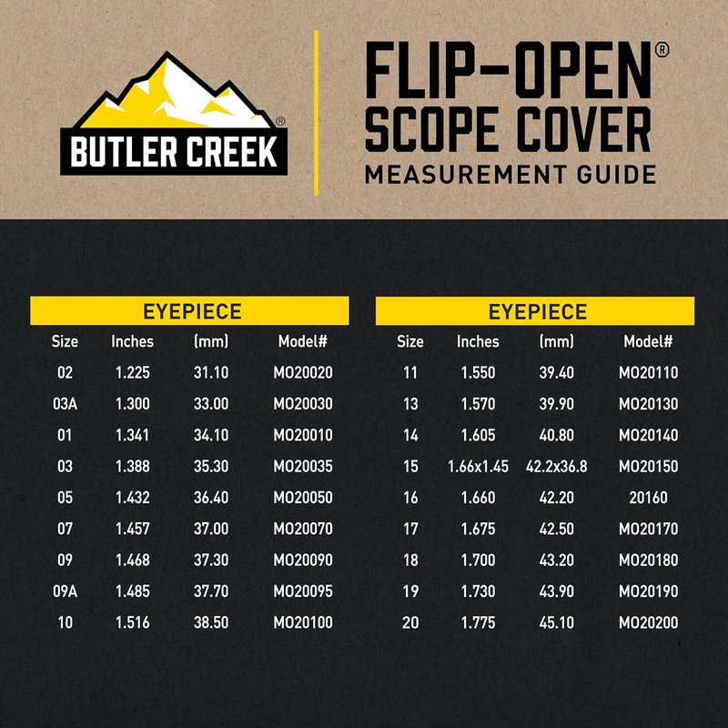 Eyepiece Flip Open Scope Cover - Durable Protection for Optics