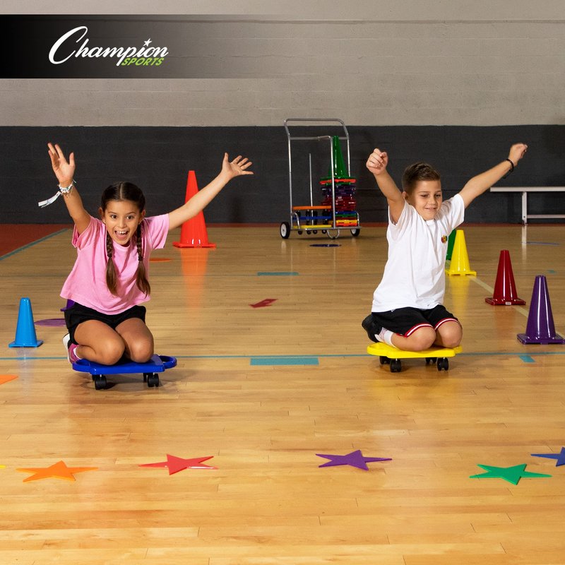 Champion Sports 9-Inch Poly Star Marker Set, Multicolor, 1 Count (Pack of 1)