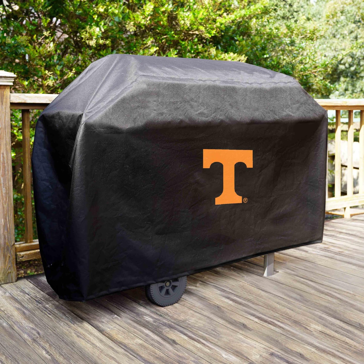 FANMATS 41198 Tennessee Rectangular Grill Cover - Fits 3 and 4 Burner Grills - 68in x 21in x 35in