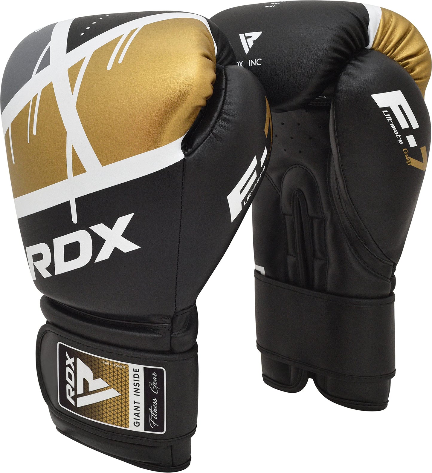 RDX Boxing Gloves EGO, Sparring Muay Thai Kickboxing MMA Heavy Training Mitts, Maya Hide Leather, Ventilated, Long Support, Punching Bag Workout Pads, Men Women Adult 8 10 12 14 16 oz