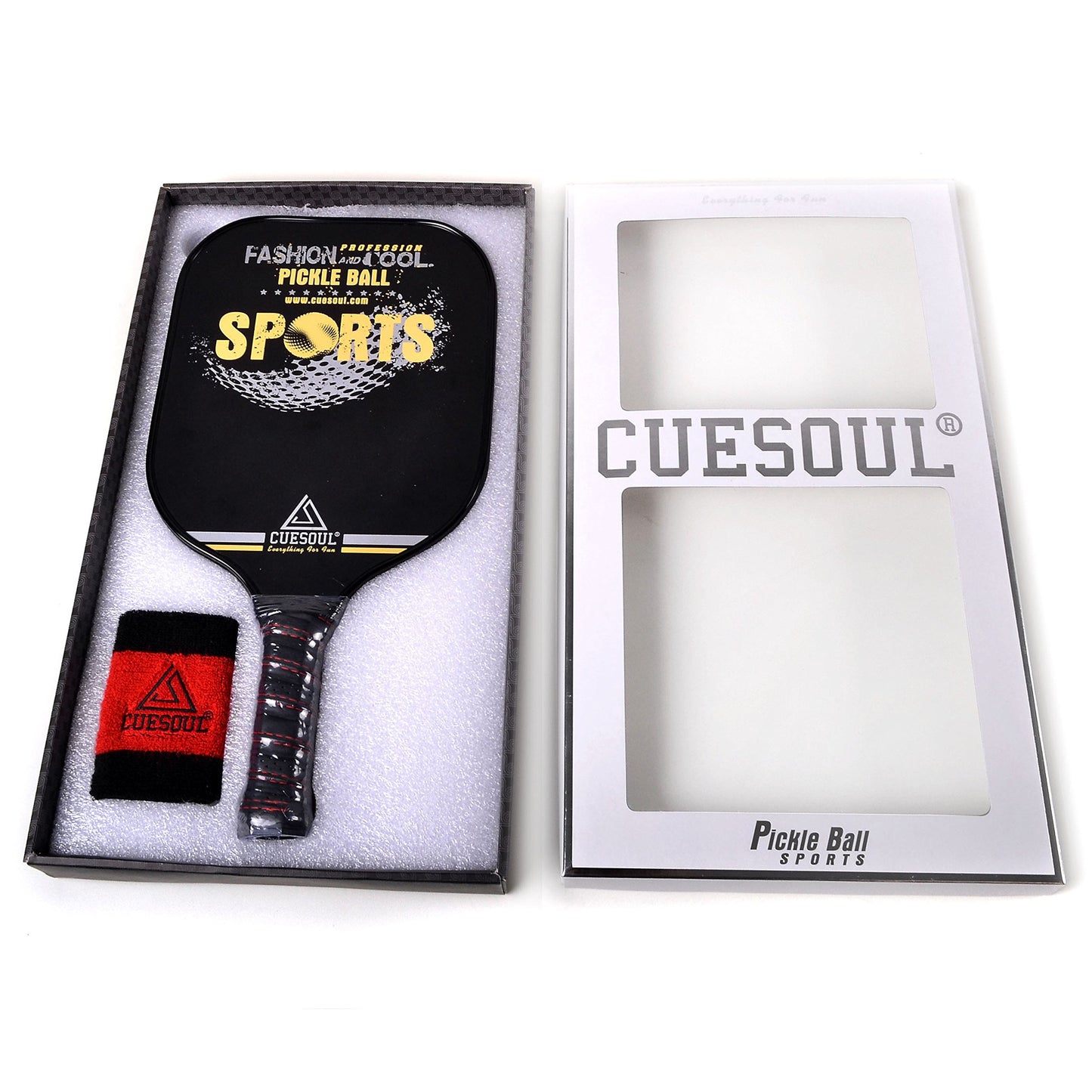 CUESOUL Pickleball Paddle/Racket (Carbon Fiber) 8.3 oz. with Aluminum Honeycomb Core