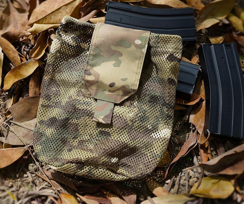 PETAC GEAR Tactical Dump Pouch - Molle Drawstring Mag Storage Bag | Foldable EDC Tool Pack